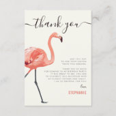 Lasst uns Flamingle | Flamingo Birthday Vielen Dan Dankeskarte (Vorderseite)