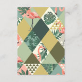 Lasst uns Flamingle | Flamingo Birthday Vielen Dan Dankeskarte (Rückseite)