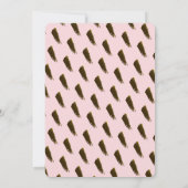 Lasst uns Flamingle Framingo Girl Pink Geburtstag Einladung (Rückseite)