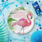 Lasst uns Flamingle Pappteller (Party)