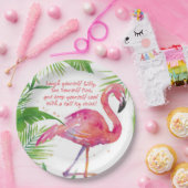 Lasst uns Flamingle Pappteller (Party)