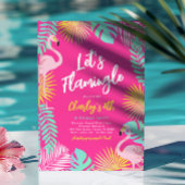 Lasst uns Flamingle-Party Einladung