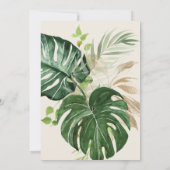 Lasst uns Flamingle Pink 80. Tropical Birthday Par Einladung (Rückseite)