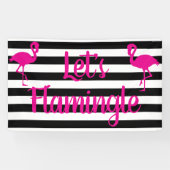 Lasst uns Flamingle Pink Flamingo Banner (Horizontal)