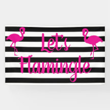 Lasst uns Flamingle Pink Flamingo