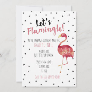 Lasst uns Flamingle spielen! Einladung