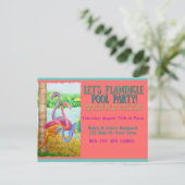 Lasst uns Flamingle spielen! Postkarte (Stehend Vorderseite)