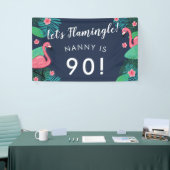Lasst uns Flamingle spielen! - Tropische Geburtsta Banner (Messeveranstaltung)