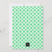 Lasst uns Flamingle Tropical Pink Flamingos Einlad Einladung (Rückseite)