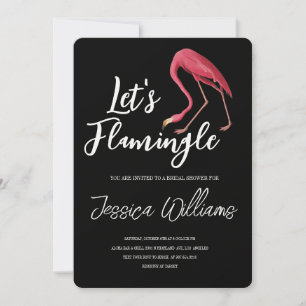 Lasst uns Flamingle! Tropicale Brautparty Einladung
