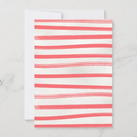 Lasst uns Flamingle und Jingle Tropical Flamingo P Einladung (Rückseite)