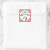 Lasst uns Flamingle words Beach Aufkleber (Tasche)