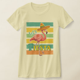 Lasst uns Flamingo Cinco De Mayo feiern T-Shirt