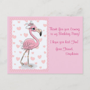 Lasst uns Flamingo Postkarte