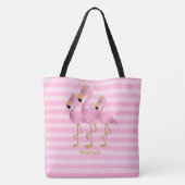 Lasst uns Flamingo Tasche (Rückseite)