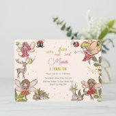 Lasst uns flattern und wirbeln, Märchengarten Gebu Einladung (Stehend Vorderseite)