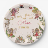 Lasst uns flattern und wirbeln, Märchengarten Gebu Pappteller (Vorderseite)