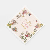 Lasst uns flattern und wirbeln, Märchengarten Gebu Serviette (Ecke)