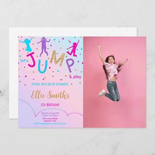 Lasst uns Foto einladen Einladung (Vorne/Hinten)