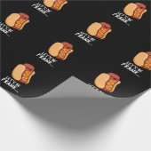 Lasst uns Frank Funny Frankfurter Pun Dark BG sein Geschenkpapier (Ecke)