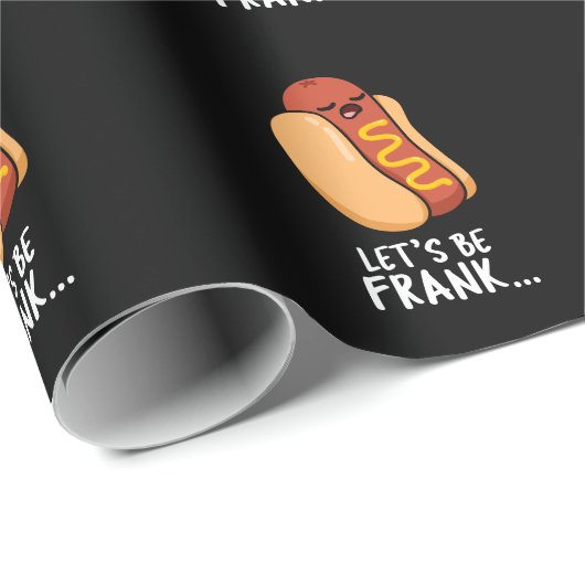 Lasst uns Frank Funny Frankfurter Pun Dark BG sein Geschenkpapier (Rolleneckpunkt)