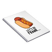 Lasst uns Frank Funny Frankfurter Pun sein Notizblock (Rechte Seite)