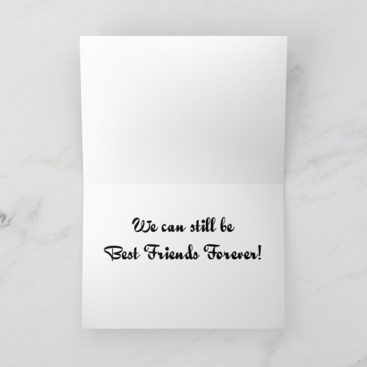 Lasst uns Freunde sein Karte (Innenseite)