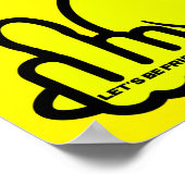 Lasst uns Freunde sein Poster (Ecke)