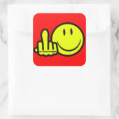 Lasst uns Freunde sein Quadratischer Aufkleber (Tasche)