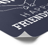 Lasst uns Freundschaften aufbauen Poster (Ecke)