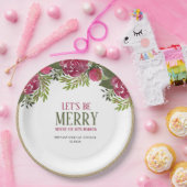 Lasst uns frohe Weihnachten-Brautparty Pappteller (Party)