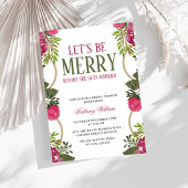 Lasst uns frohe Weihnachts-Bridal-Dusche Einladung