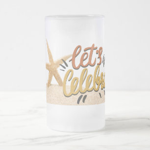 Lasst uns Frosted mug feiern Mattglas Bierglas
