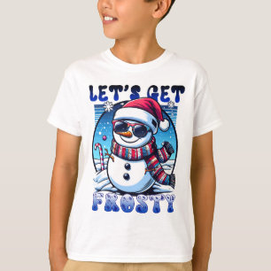 Lasst uns Frostigen Weihnachtsschneemann holen T-Shirt