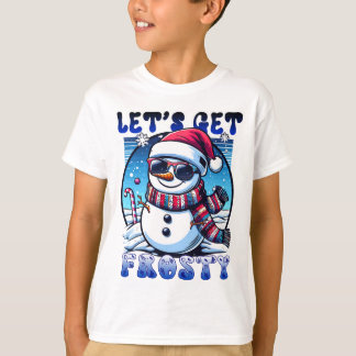 Lasst uns Frostigen Weihnachtsschneemann holen T-Shirt