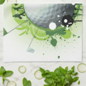 Lasst uns für den Golfsport T-Shirt machen Geschirrtuch (Gefaltet)