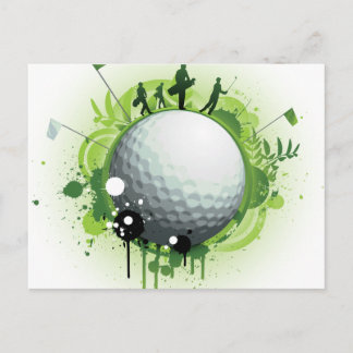 Lasst uns für den Golfsport T-Shirt machen Postkarte