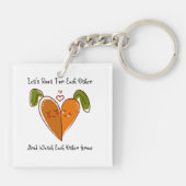 Lasst uns für einander Wurzeln schlagen und einand Schlüsselanhänger (Rückseite)