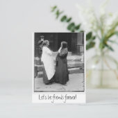 Lasst uns für immer Freunde auf der Postkarte sein (Stehend Vorderseite)