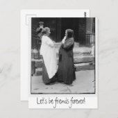 Lasst uns für immer Freunde auf der Postkarte sein (Vorne/Hinten)