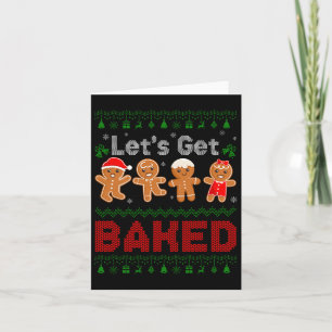 Lasst uns gebacken werden Cookie-Backteam Gingerbr Karte