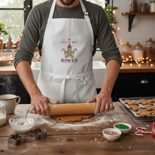 Lasst uns gebacken werden schürze