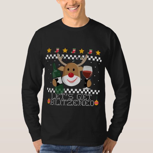 Lasst uns gebackenes Funny Gingerbread Ugly Christ T-Shirt (Vorderseite)