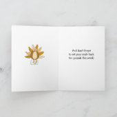 Lasst uns gebastelt, lustig Betrunkenen Türkei Ern Karte (Innenseite)