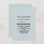 Lasst uns gebastelt werden | Einladung der Freunde (Vorne/Hinten)