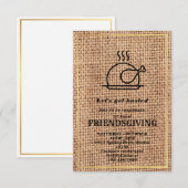 Lasst uns gebastelt werden | Einladung der Freunde (Vorne/Hinten)