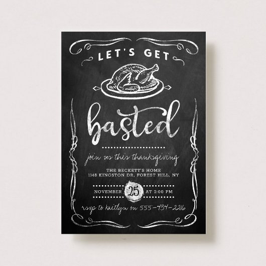 "Lasst uns gebastelt werden" Moderner Chalkboard-E Einladung