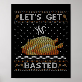 Lasst uns gebastelt werden Türkei Fall Vibes Ugly Poster