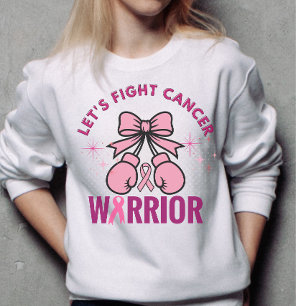 Lasst uns gegen Krebs kämpfen, Krebsbewusstsein Sweatshirt