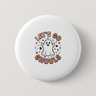 Lasst uns gehen, Geister süße Halloween-Geister  Button